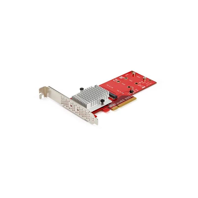 Startech x8 Dual M.2 PCIe SSD Adapter PCIe 3.0 PCI Express M.2 SSD Netzwerkkarte PCIe PEX8M2E2