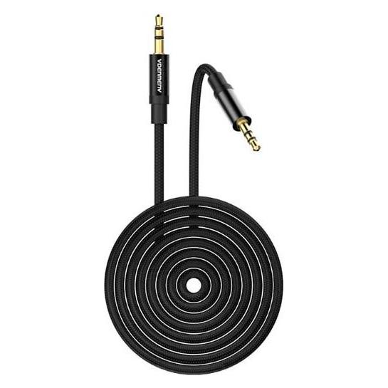 Denmen STEREO-GEFLOCHTENES KABEL, Klinke auf Klinke, 3,5 Zoll, 1 m, DX03 (1 m, AUX Kabel) (32181)
