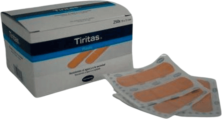 Tirita de plástico 250 unidades