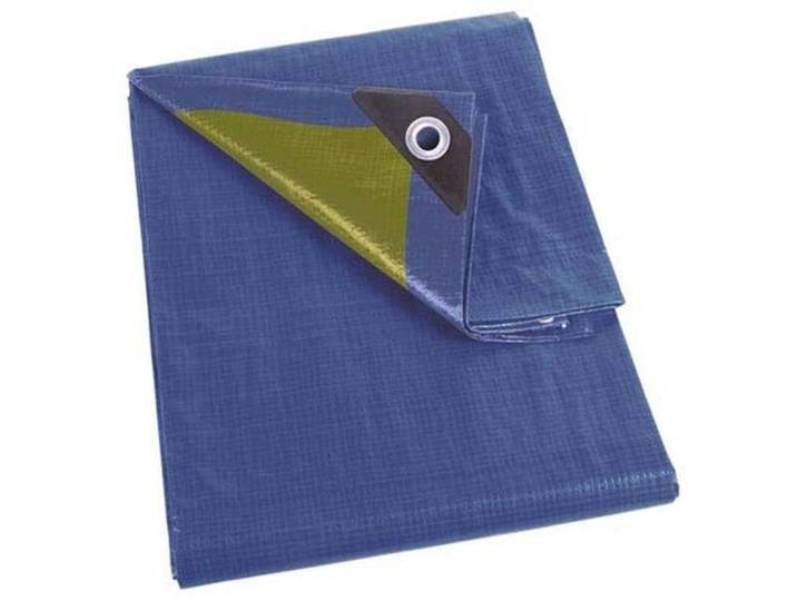 Abdeckplane Perel - Blau/Khaki - Stark 5x8m - Schutzhülle
