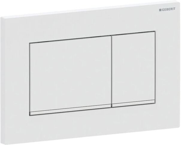 Geberit Sigma 20 Square Betätigungsplatte 115883JT1 weiss matt lackiert, hochglanz verchromt