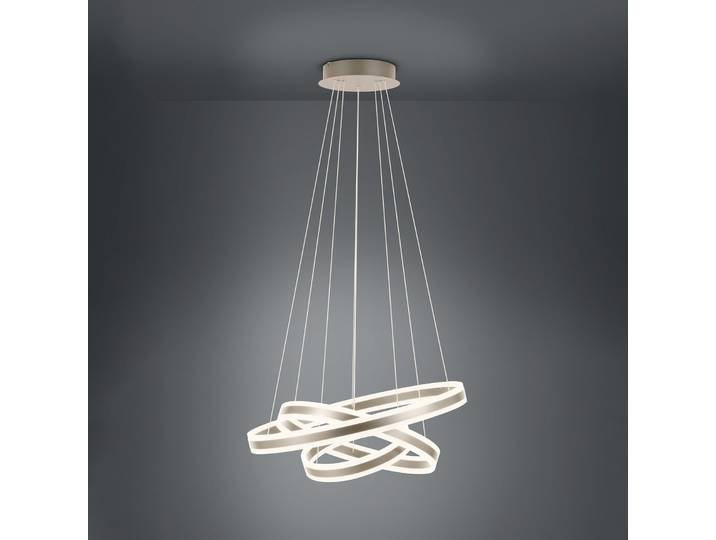 Suspension LED Tonarella, beige, Ø 80 cm, à intensité variable - Stars of Light - Salon / séjour - Moderne - Métal - Multi-ampoules