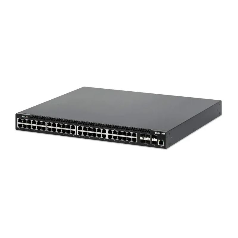 Intellinet 54-P PoE+ Managed Switch 6x10GbE 850W