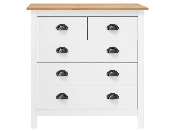 vidaXL Sideboard Hill blanc 79x40x80 cm pin massif