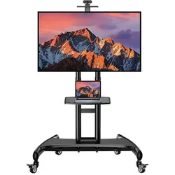 Perlesmith 32-82" TV mount PSTVMC05-US (Boden, Wand, 45 kg, 32" - 82"), TV Wandhalterung, Schwarz