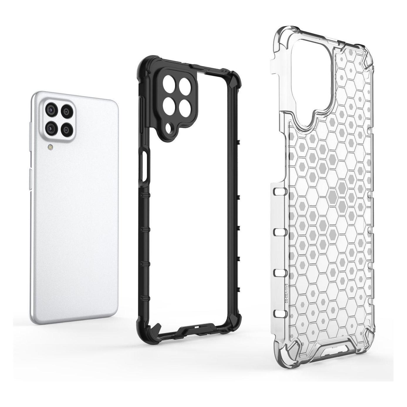 Hurtel Gepanzerte Wabenhülle mit Gelrahmen für Samsung Galaxy M53 5G transparent (Samsung Galaxy M53 5G) (1404978613)