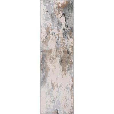 Läufer OTTO HOME "Hamar" Gr. 11, grau (hellgrau), B:67cm H:8mm L:230cm, Kunstfaser, Teppiche, Läufer, weiche Haptik, Marmor-Optik, modernes Design, Wohnzimmer