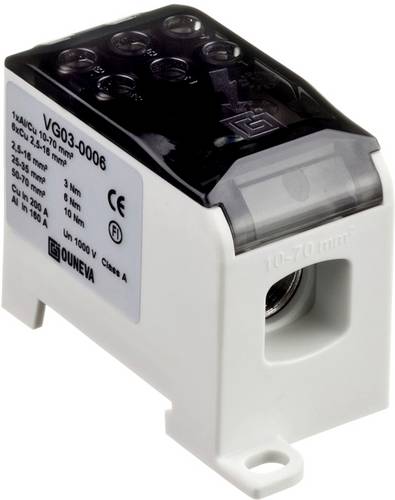 Ouneva Group VG03-0006 Verteilerblock Schrauben Grau 1St.