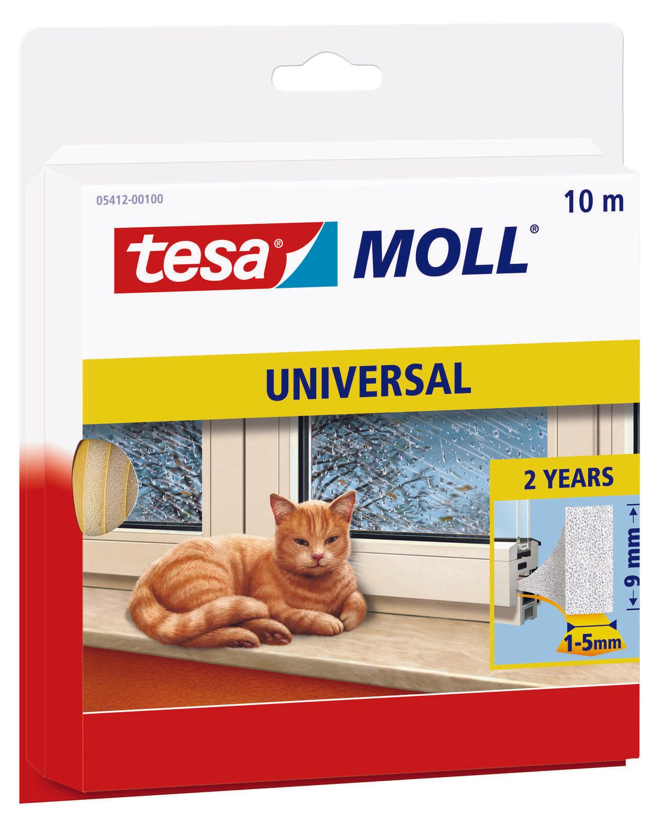 tesa Dichtungsbänder Universal 9 mm x 10 m weiß 05412-00100-03