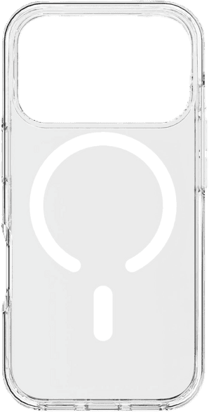 Funda móvil - CellularLine Gloss Mag, Para Apple iPhone 18 Pro Max, Antigolpes, MagSafe, Carga inalámbrica, Transparente