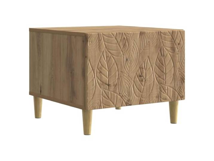 IBUQDDV Couchtisch Artisan-Eiche 50 x 49 x 40 cm Holzwerkstoff Moderner Wohnzimmertisch, Eukalyptusbeine, Schublade, Holzwerkstoff, einfache Pflege