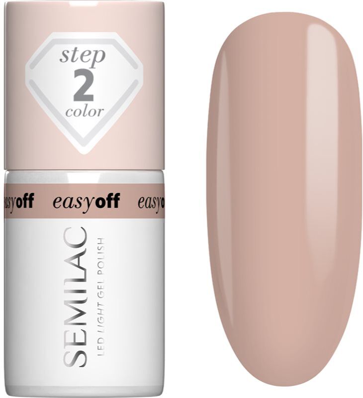 Semilac Easy Off Step 2 gel nail polish for UV/LED hardening shade Caffe Frappe 7 ml