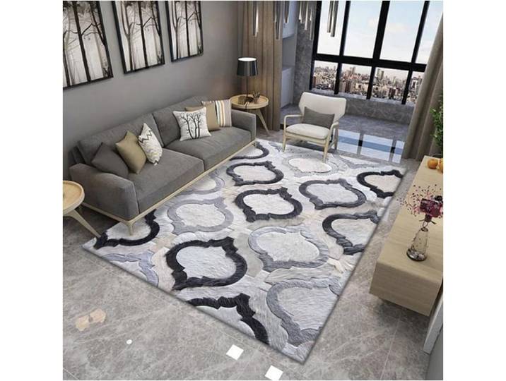 Tapis nordique chambre minimaliste impression - Aueq - maison salon tapis moderne géométrique canapé table basse couverture tapis