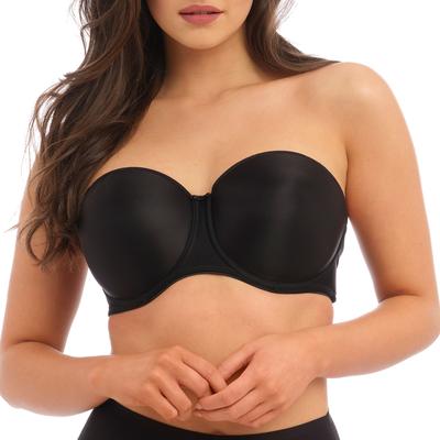 Plus Size Women's Smoothing Underwire Molded Strapless Bra by Fantasie Lingerie in Black (Size 42 C)
