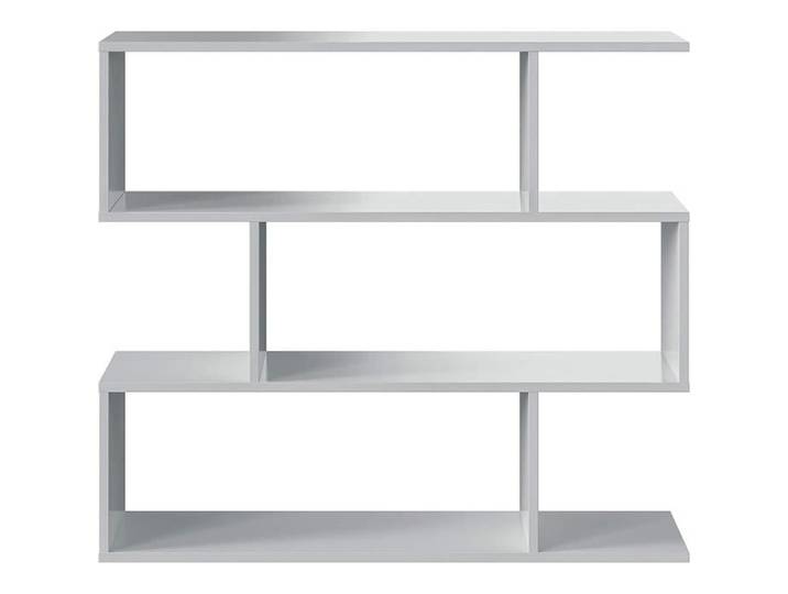 Bibliothèque étagère basse coloris Blanc - longueur 110 x Hauteur 97 x Profondeur 25 cm