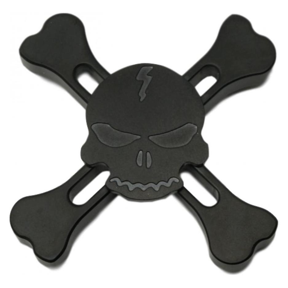 FidgetSpinner Skull and Bones Aluminium Fidget Spinner (00023437)