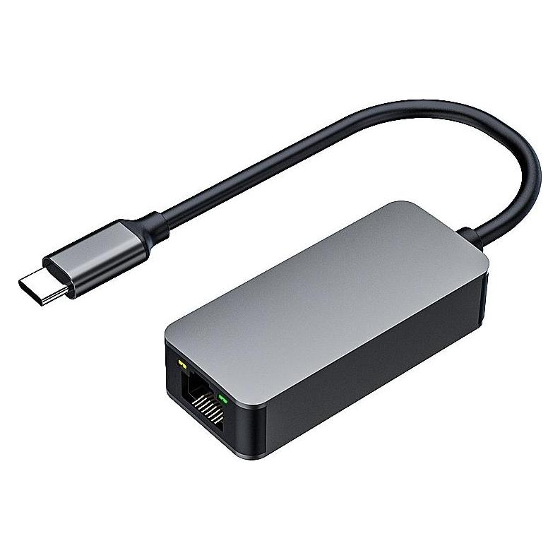 PremiumCord adaptér USB-C -> LAN RJ45 ETHERNET /1000 MBIT Aluminium (USB 3.2, USB-C) (KU31ETHER03)