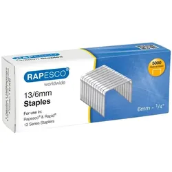 RAPESCO 5000er-Pack verzinkte Tackerklammern »13/6«