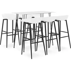 vidaXL 7-tlg. Bar-Set Weiß