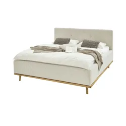 Musterring Polsterbett mit Bettkasten Delphi Cord ¦ beige ¦ Maße (cm): B: 198 H: 118