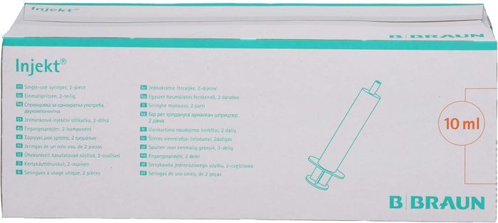 Braun INJEKT Solo Spritze 10 ml LL zentrisch PVC-frei 1000 ml