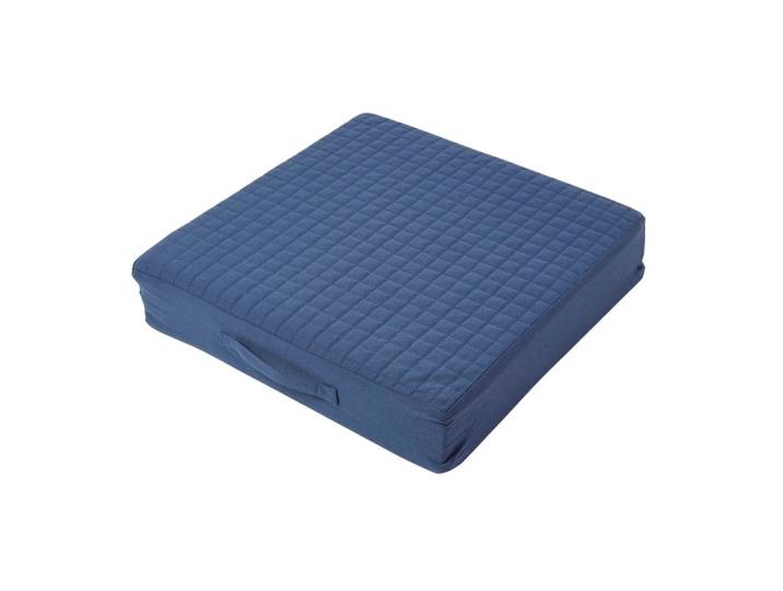 SITZKISSEN orthopädisch 50/50/10 cm – Sesselkissen dunkelblau