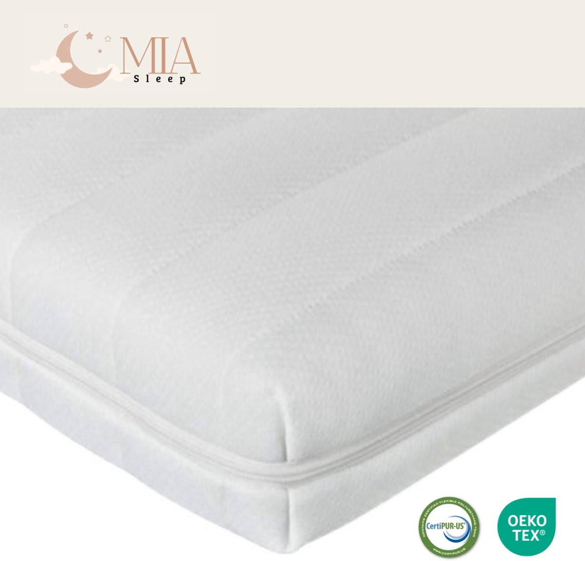 MIA Sleep Hotel Topdekmatras - HR45 Koudschuim - Hybrid - Luxe Tijk - 140 x 210 cm