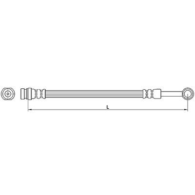 METZGER AUTOTEILE Bremsschlauch 4110564 für HYUNDAI