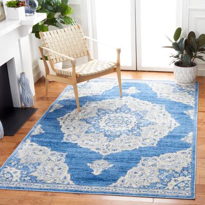 SAFAVIEH Brentwood Coral Distressed Medallion Rug