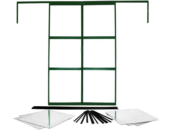 Gewächshaustür VITAVIA Sirius , grün (dunkelgrün), B:122cm, Einscheibensicherheitsglas, Türen, Gewächshaustür, dunkelgrün