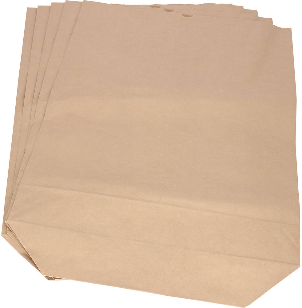 kaiserkraft Papier-Abfallsäcke, Volumen 70 l, B x H 550 x 850 mm, braun, VE 500 Stk