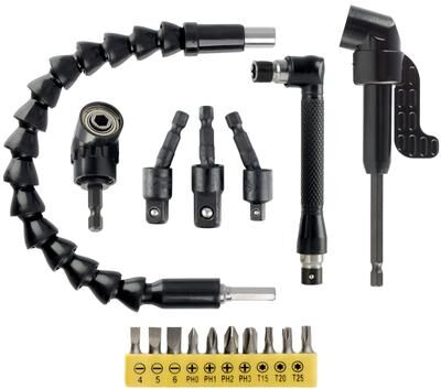 Stalwart Drill Bit Extension and Accessory Set (17 Piece)