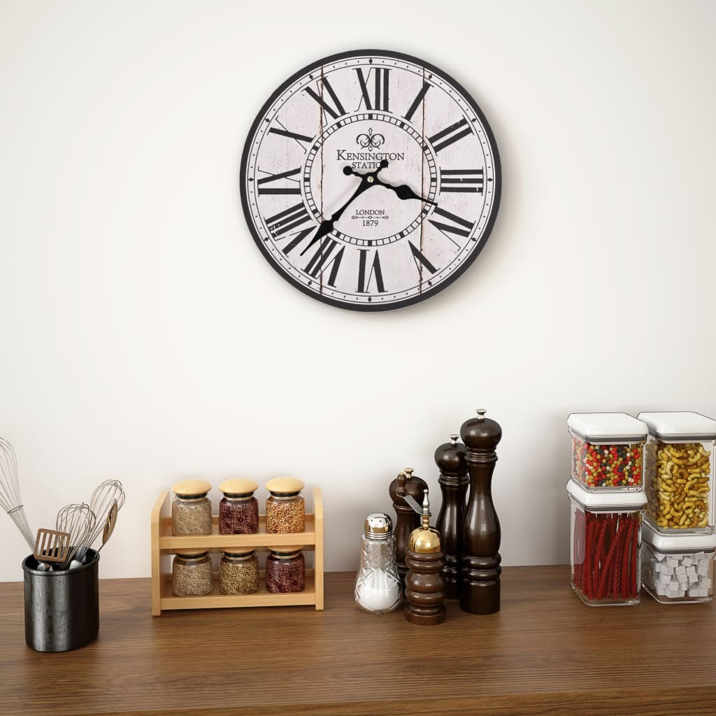 The Living Store Vintage Wandklok London, Analoog, 30 cm