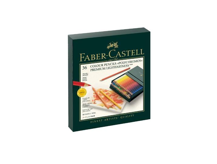 Polychromos FABER-CASTELL 36er Studio Box , bunt (mehrfarbig), Holz, Stifte, Polychromos