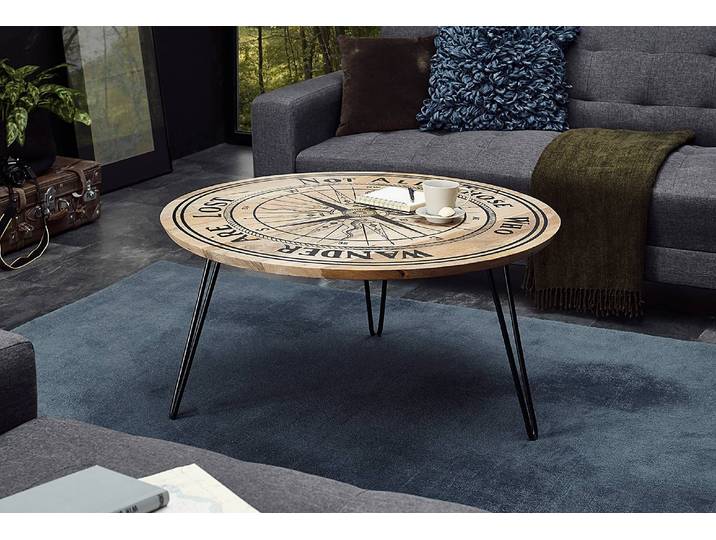Table basse Babapu Ø 90cm Marron