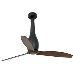 DC Deckenventilator Eterfan Schwarz / Walnuss