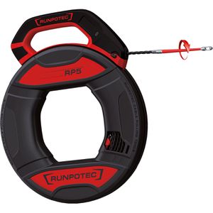 Runpotec Kabeleinziehhilfe RP5, Einziehband aus Kunststoff, für Ø 16 - 40 mm Leerrohre, 270 kg Bruchlast, 30 m