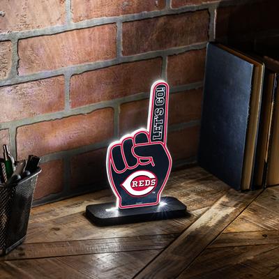 Evergreen "Cincinnati Reds Baseball Foam Finger Desklite LED Decor - 10"""
