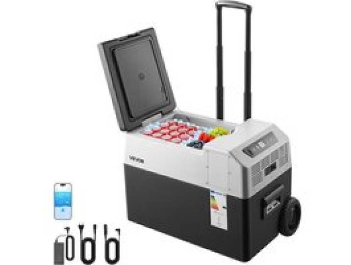 Glacière Électrique Voiture et Maison-VEVOR-Réfrigérateur Portable 30 L 12 V/24 V CC et 100-240 V CA pour Camping Voyage