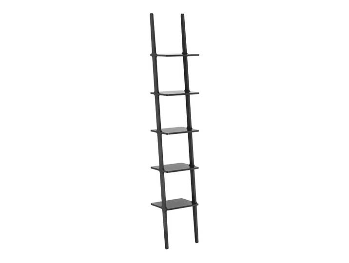 Swedese Libri Wandplank 5 planken Es zwart glanzend