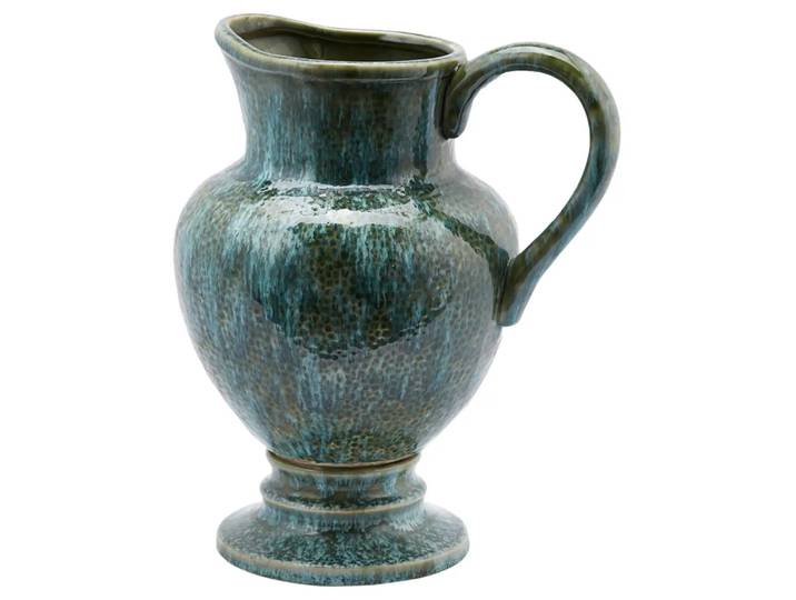 Vase Krug Türkis H: 36 cm Edg