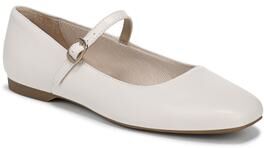 Wide Width Women's Beloved Mary Jane Flat by LifeStride in Cream (Size 9 W)