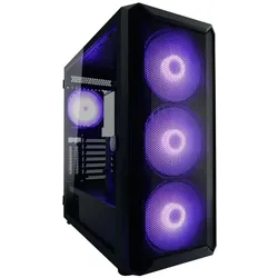 LC Power Gaming-PC Gehäuse LC-804B-ON Midi-Tower schwarz