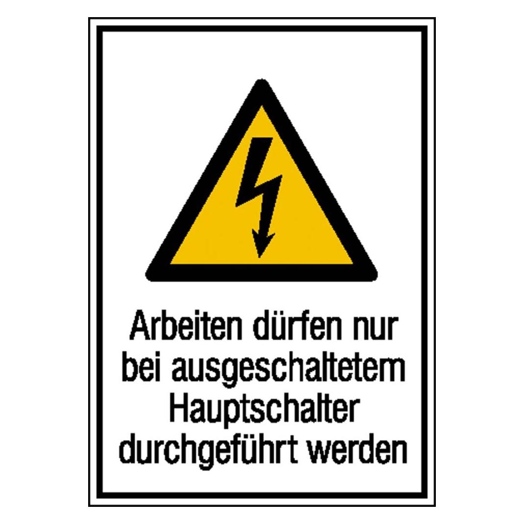 Wolk Warn-Kombischild Achtung Folie selbstklebend B x H 131 mm 185 (21.1245)