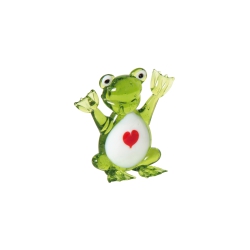 Bartl Glas-Frosch mit Herz 270141
