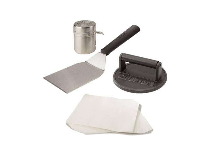 Cuisinart CSBK400EU Gusseisen Smashed Burger-Set Patty