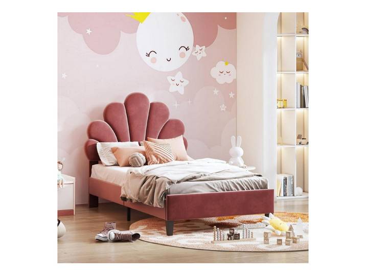LuxusKollektion Kinderbett Bett gepolstert 90x200 Kinderzimmer