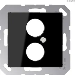 Jung A562-2BFSW Abdeckung f.2Kleinsteck. Lautsprecherbuchse Serie A schwarz