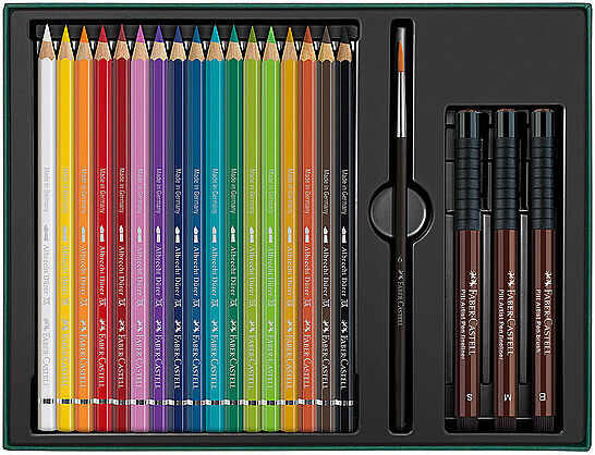 FABER-CASTELL Farbstifte Set 21tlg. PITT ARTIST PEN  dunkelgrün B