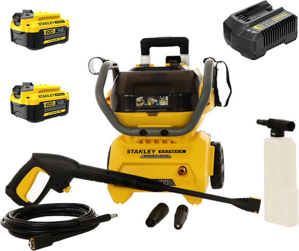 Stanley SFMCPW1500B-XJ - Akku-Hochdruckreiniger - 100 bar - 2x 18V 4Ah